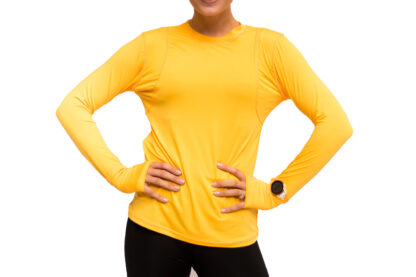 running shirt yellow