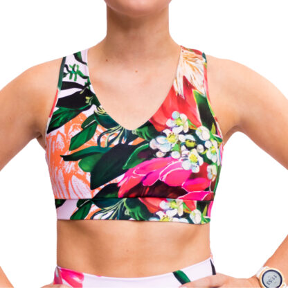 blooming in protea sports bra